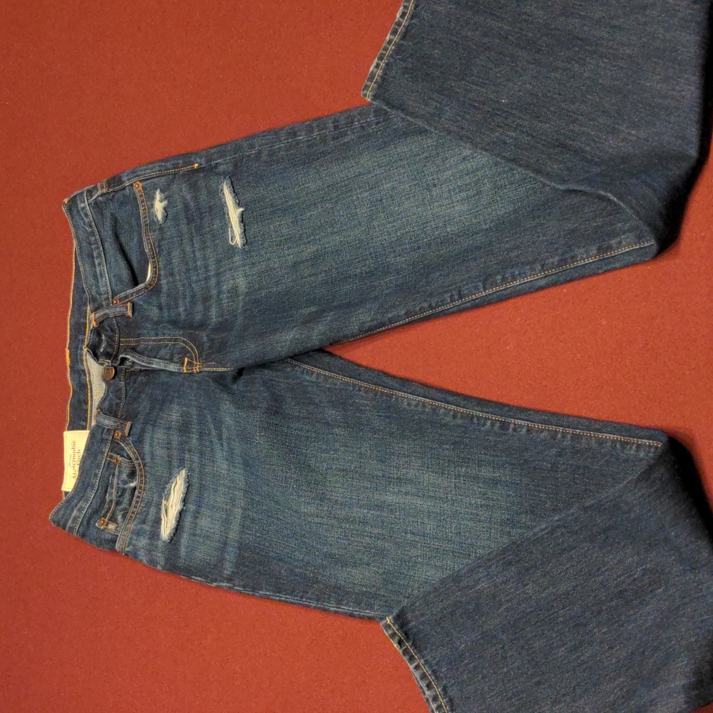 Abercrombie & Fitch New York men's denim slim straight button fly jeans 31x32